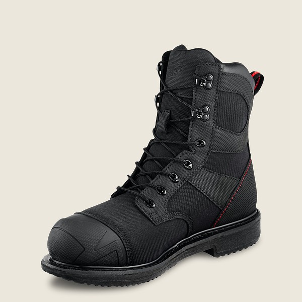 Red Wing Safety Boots Mens Black - Maxbond - 8-inch Waterproof Toe - 9172658-CU